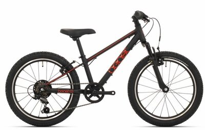 bike fun the beast 6v v brake 24 inch zwart/rood