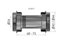 Bracketas twist-fit bb30[42]en pf30[46] uni 2018073_