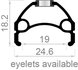 velg 28 rodi viper 18x2 zwart disc gebust 36 gts _