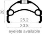 velg 28 rodi vision 25 zwart disc 36 gts _