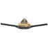 Stuurbocht alu 31.8 rised 20 mm 620 mm zwart recht_